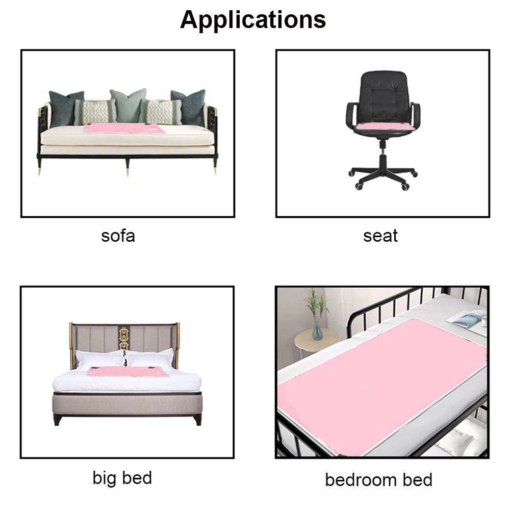 Women Waterproof Menstrual Pad Washable Mattress Pad Reusable Underpad Bed Wetting Incontinence Cover for Baby Toddler and Adult - Image 5