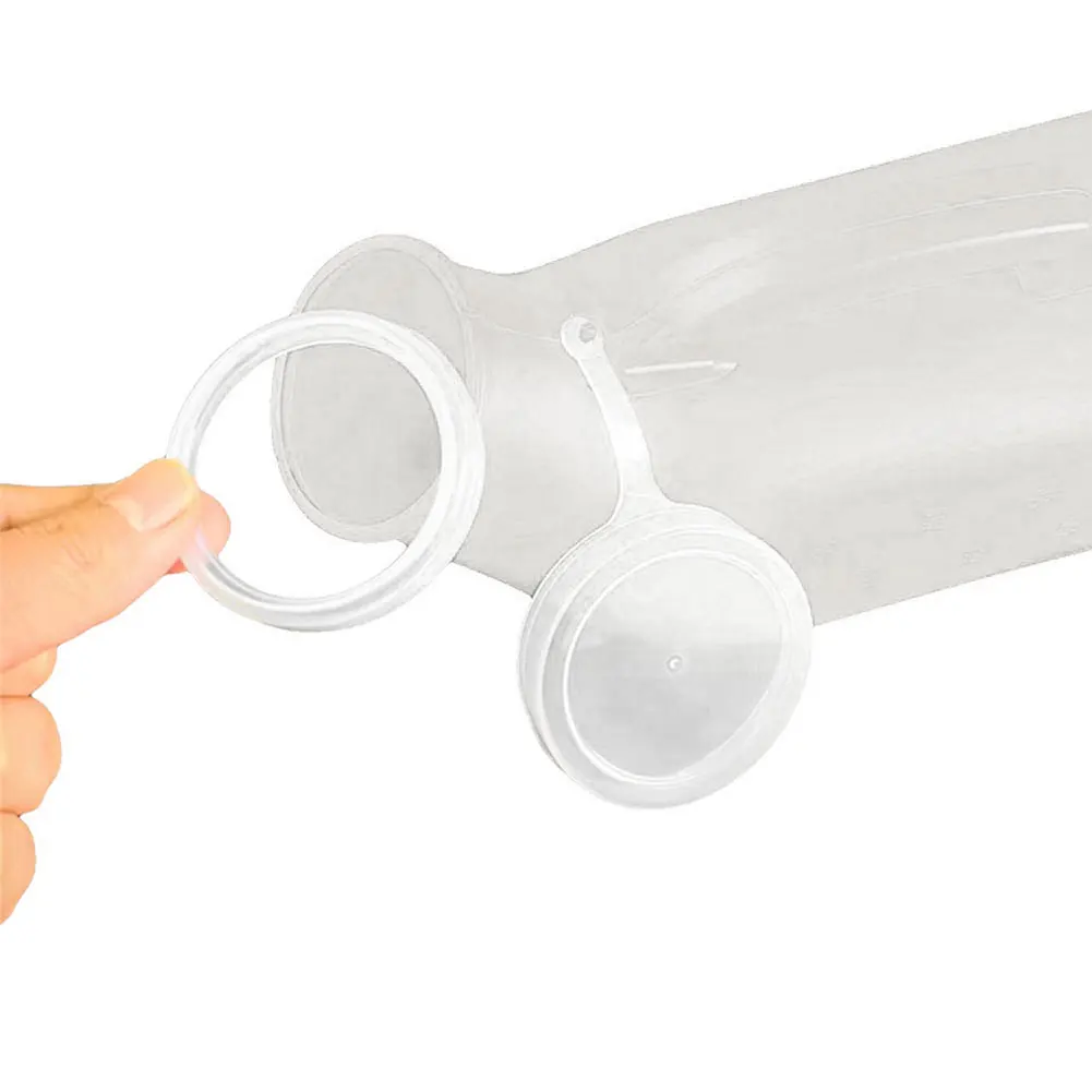 1200ml Pee Container Spill Proof Portable Urinal Plastic Urine Bottle with Lid for Car Elderly and Incontinence - Image 4