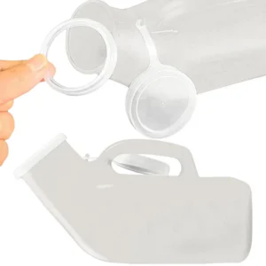 1200ml Pee Container Spill Proof Portable Urinal Plastic Urine Bottle with Lid for Car Elderly and Incontinence